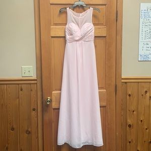 Light Pink Alfred Angelo Bridesmaid Dress Size 0